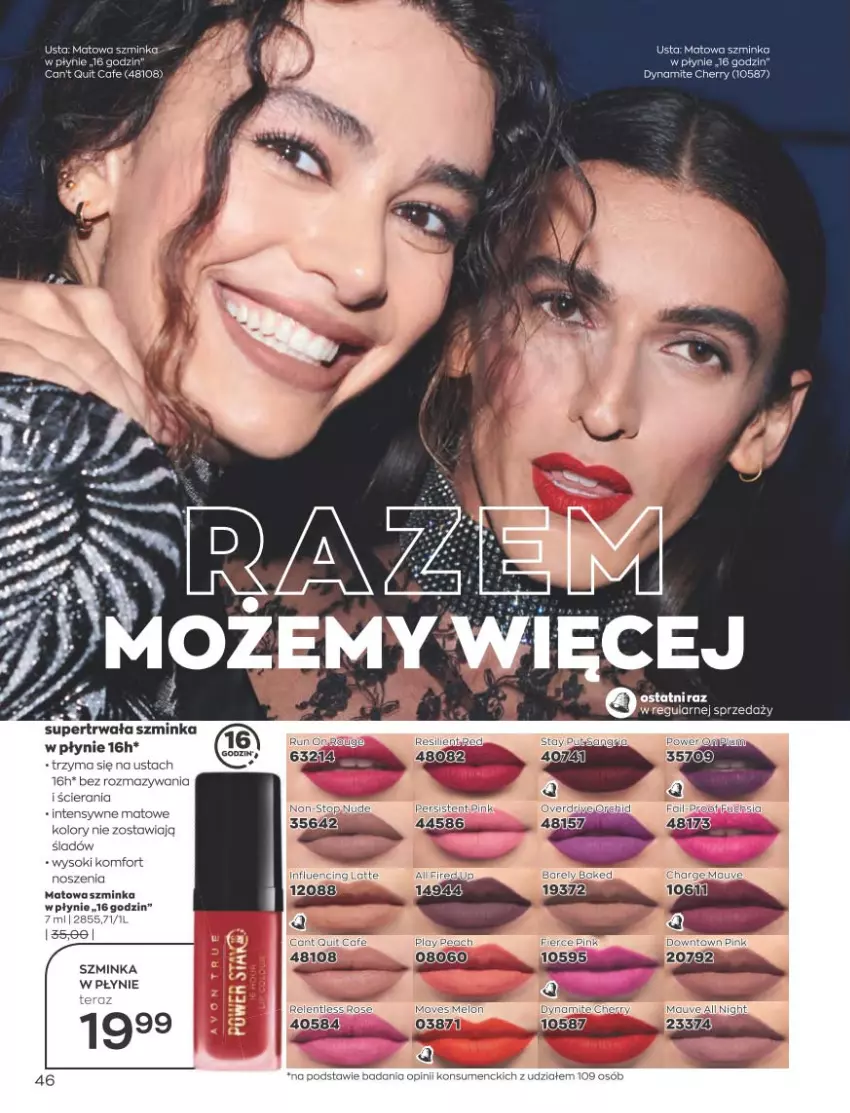 Gazetka promocyjna Avon - Katalog Avon 10/2021 kampania październik - ważna 01.09 do 31.10.2021 - strona 42 - produkty: Fa, Inka, Piec, Szminka