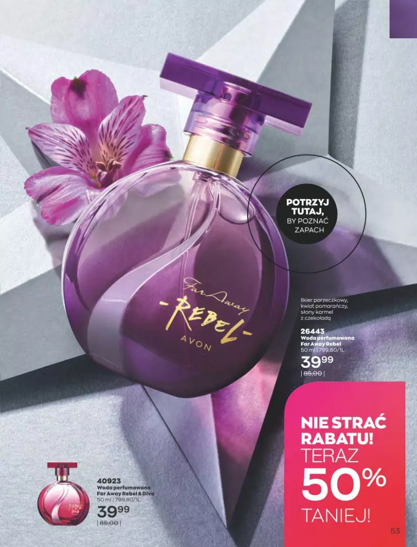 Gazetka promocyjna Avon - Katalog Avon 10/2021 kampania październik - ważna 01.09 do 31.10.2021 - strona 49 - produkty: Fa, Likier, Perfum, Por, Woda