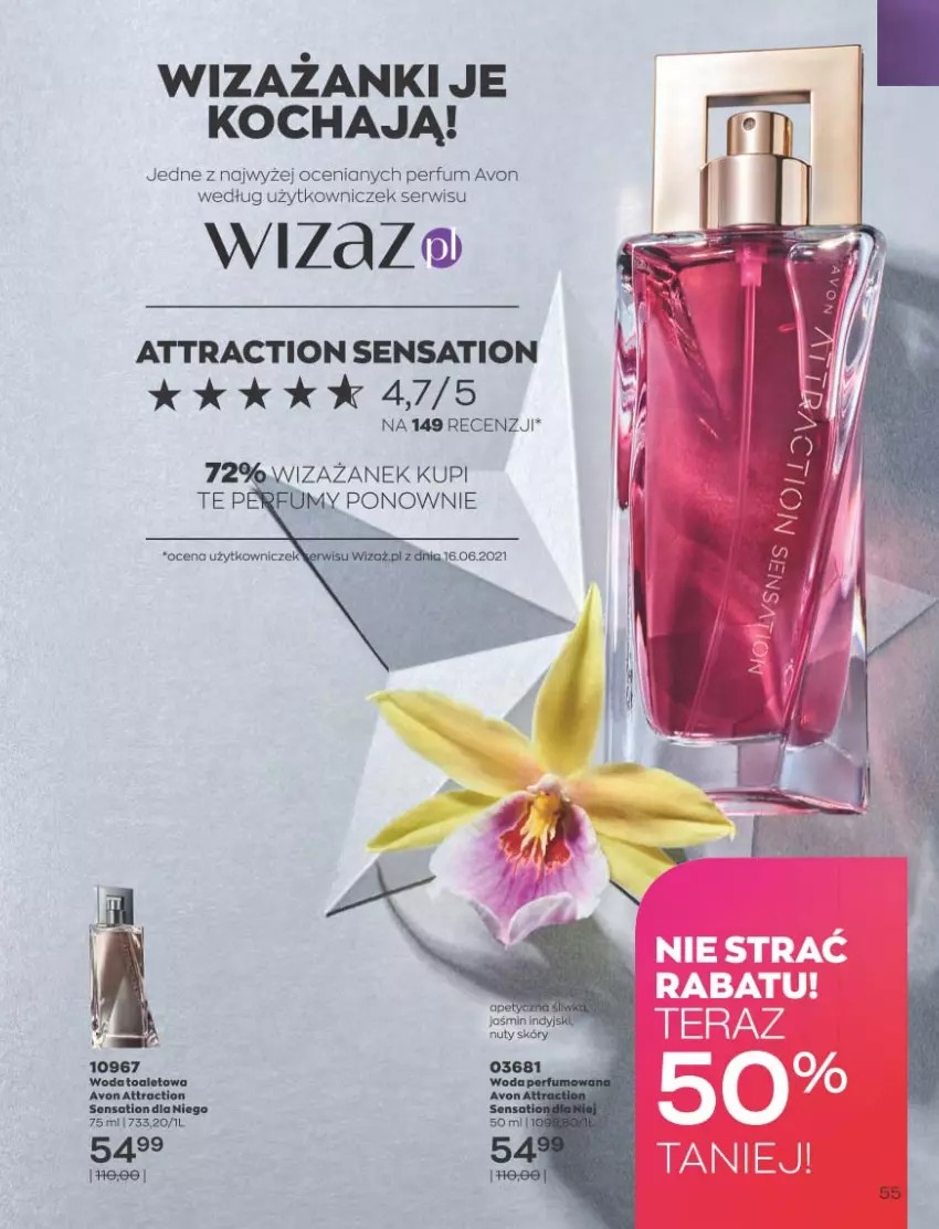 Gazetka promocyjna Avon - Katalog Avon 10/2021 kampania październik - ważna 01.09 do 31.10.2021 - strona 51 - produkty: Koc, Nuty, Perfum, Sati, Ser