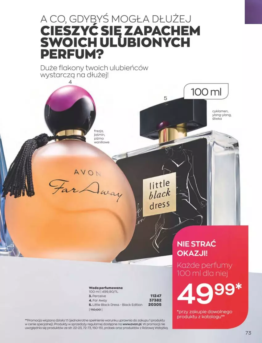 Gazetka promocyjna Avon - Katalog Avon 10/2021 kampania październik - ważna 01.09 do 31.10.2021 - strona 69 - produkty: Dres, Fa, Lack, Perfum, Woda, Woda perfumowana