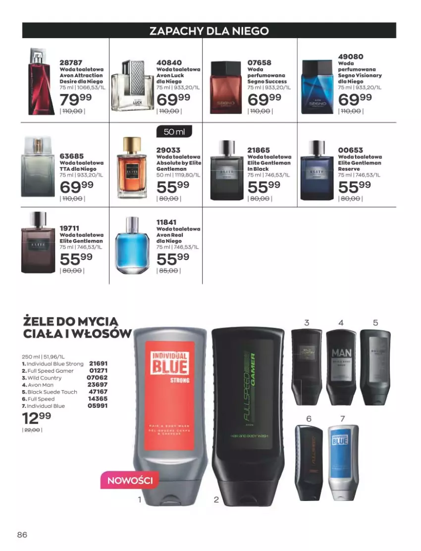 Gazetka promocyjna Avon - Katalog Avon 10/2021 kampania październik - ważna 01.09 do 31.10.2021 - strona 82 - produkty: Absolut, Lack, Perfum, Ser, Woda, Woda perfumowana, Woda toaletowa