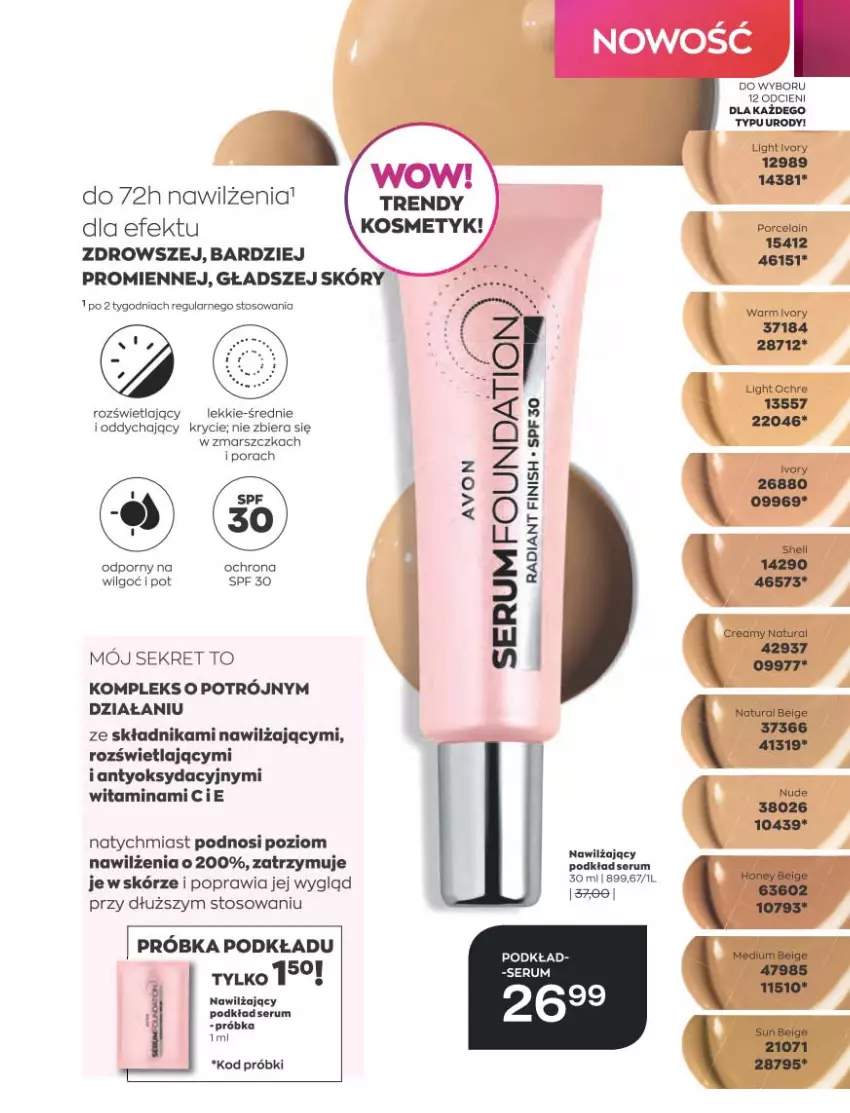 Gazetka promocyjna Avon - Katalog Avon 10/2021 kampania październik - ważna 01.09 do 31.10.2021 - strona 91 - produkty: Finish, Kret, LG, Mars, Podkład, Por, Rum, Ser, Serum