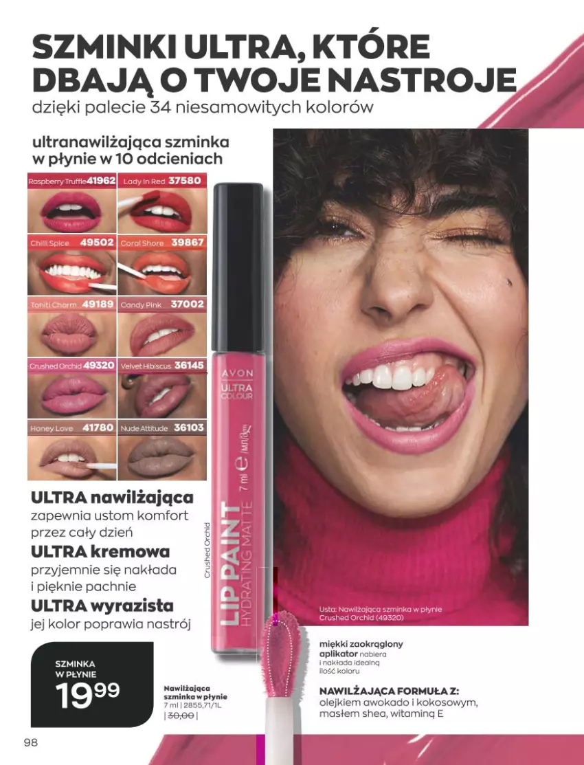 Gazetka promocyjna Avon - Katalog Avon 10/2021 kampania październik - ważna 01.09 do 31.10.2021 - strona 94 - produkty: Inka, Kokos, Olej, Szminka, Tran