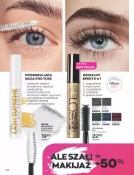 Gazetka promocyjna Avon - Katalog Avon 10/2021 kampania październik - Gazetka - ważna od 31.10 do 31.10.2021 - strona 100 - produkty: Makijaż, Baza pod tusz, Gin, Tusz, Lack, Olej, Pokrywa, Szczoteczka