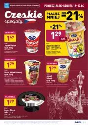 Gazetka promocyjna Aldi - Gazetka - ważna od 17.04 do 17.04.2021 - strona 13 - produkty: Ser, Jogurt, Morela, Ananas, Kawa, Lodówka, Tera, Dżem, Czekolada, Dzieci, Owoce, Deser, Likier jajeczny, Olma, Kokos, Likier