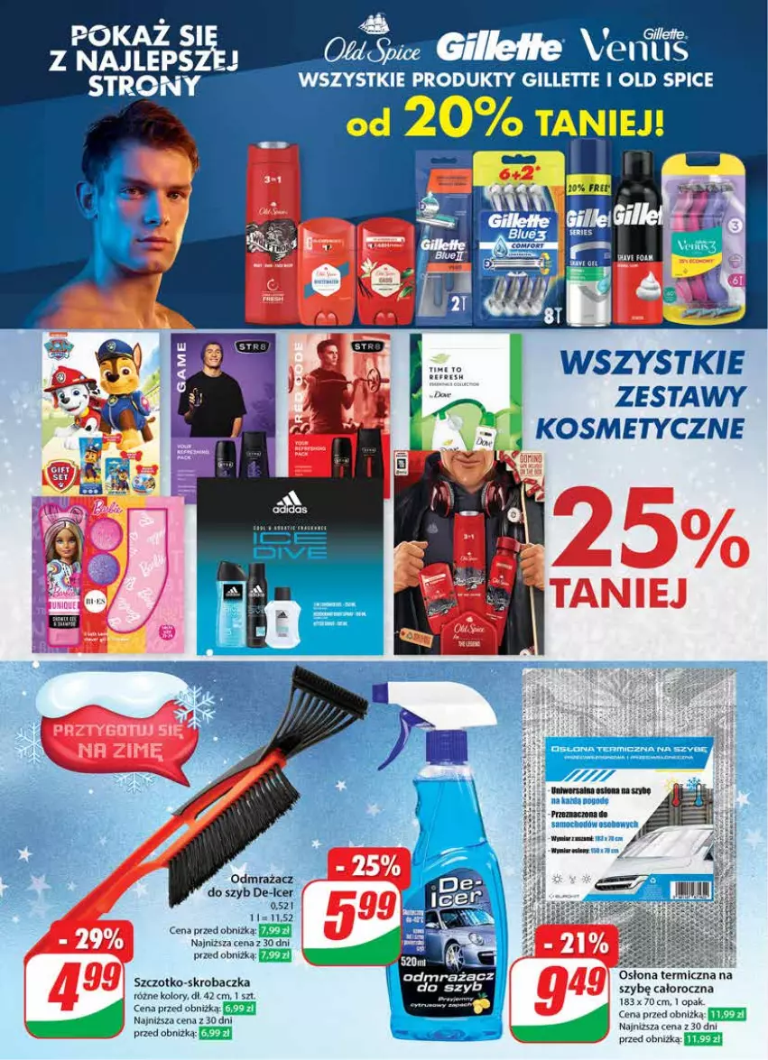 Gazetka promocyjna Dino - Gazetka 50 - ważna 13.12 do 19.12.2023 - strona 26 - produkty: Gillette, Gra, Old Spice, Skrobaczka, Szczotko-skrobaczka, Taca