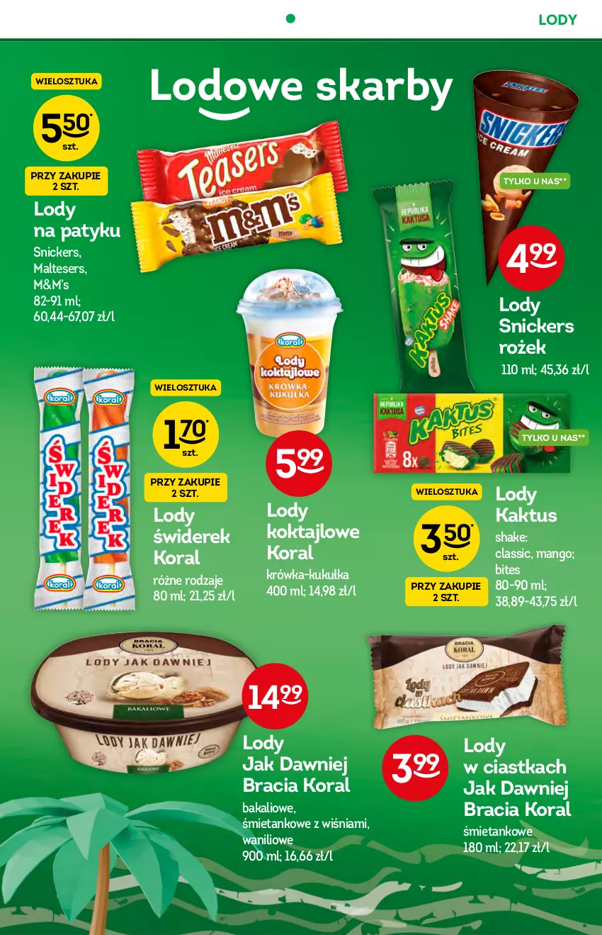 Gazetka promocyjna Żabka - ważna 22.09 do 28.09.2021 - strona 37 - produkty: Ciastka, Kaktus, Lody, Mango, O nas, Oral B, Ser, Snickers