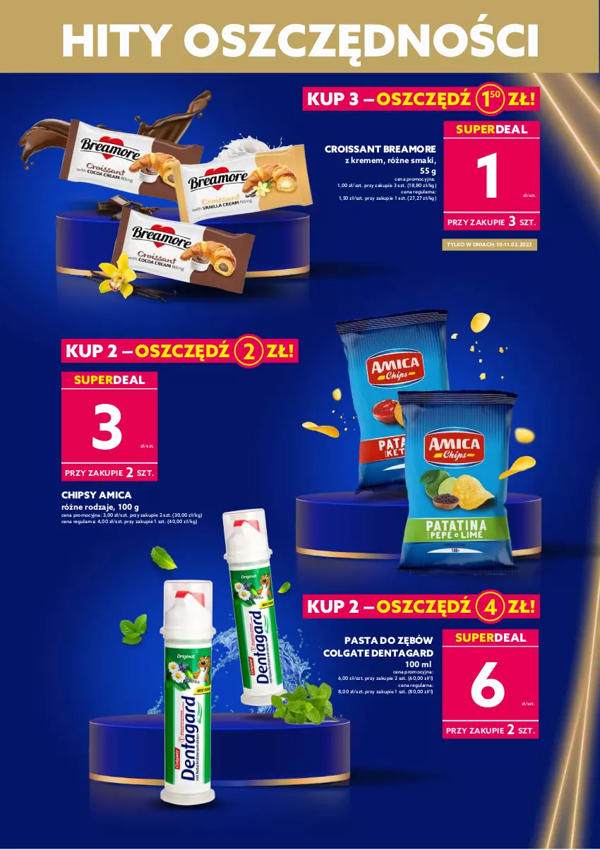 Gazetka promocyjna Dealz - ✨FESTIWAL MEGA OFERT!✨ - ważna 06.02 do 11.02.2023 - strona 3 - produkty: Amica, Chipsy, Colgate, Croissant, LG, Pasta do zębów