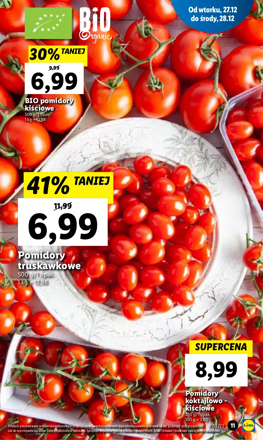 Gazetka promocyjna Lidl - GAZETKA - ważna 27.12 do 28.12.2022 - strona 11 - produkty: Pomidory