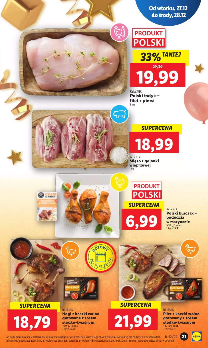 Gazetka promocyjna Lidl - GAZETKA - ważna 27.12 do 28.12.2022 - strona 23 - produkty: Kurczak, Mięso, Piec, Sos