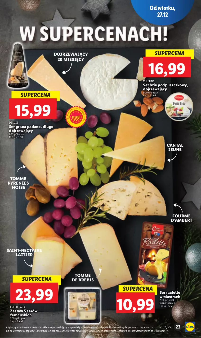 Gazetka promocyjna Lidl - GAZETKA - ważna 27.12 do 28.12.2022 - strona 25 - produkty: Brie, Gra, Ser