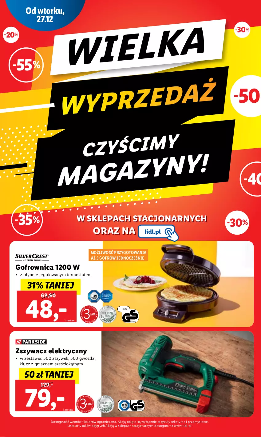 Gazetka promocyjna Lidl - GAZETKA - ważna 27.12 do 28.12.2022 - strona 72 - produkty: Gofrownica, Gra, Termos