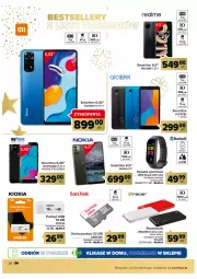 Gazetka promocyjna Carrefour - Gazetka Prezenty część 2 - Gazetka - ważna od 24.12 do 24.12.2022 - strona 28 - produkty: Por, Acer, Opaska, MyPhone, Karta pamięci, Smartwatch, Sport, Krokomierz, Powerbank, Smartfon, Nokia