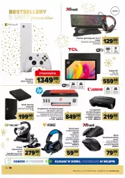 Gazetka promocyjna Carrefour - Gazetka Prezenty część 2 - Gazetka - ważna od 24.12 do 24.12.2022 - strona 30 - produkty: Xbox, Kierownica, Konsola, Ser, Acer, Rust, Słuchawki, Klawiatura, Mikrofon, Tablet, Tusz, Podkładka, Mysz bezprzewodowa, Urządzenie wielofunkcyjne, Mysz, Canon, Podkład, HP