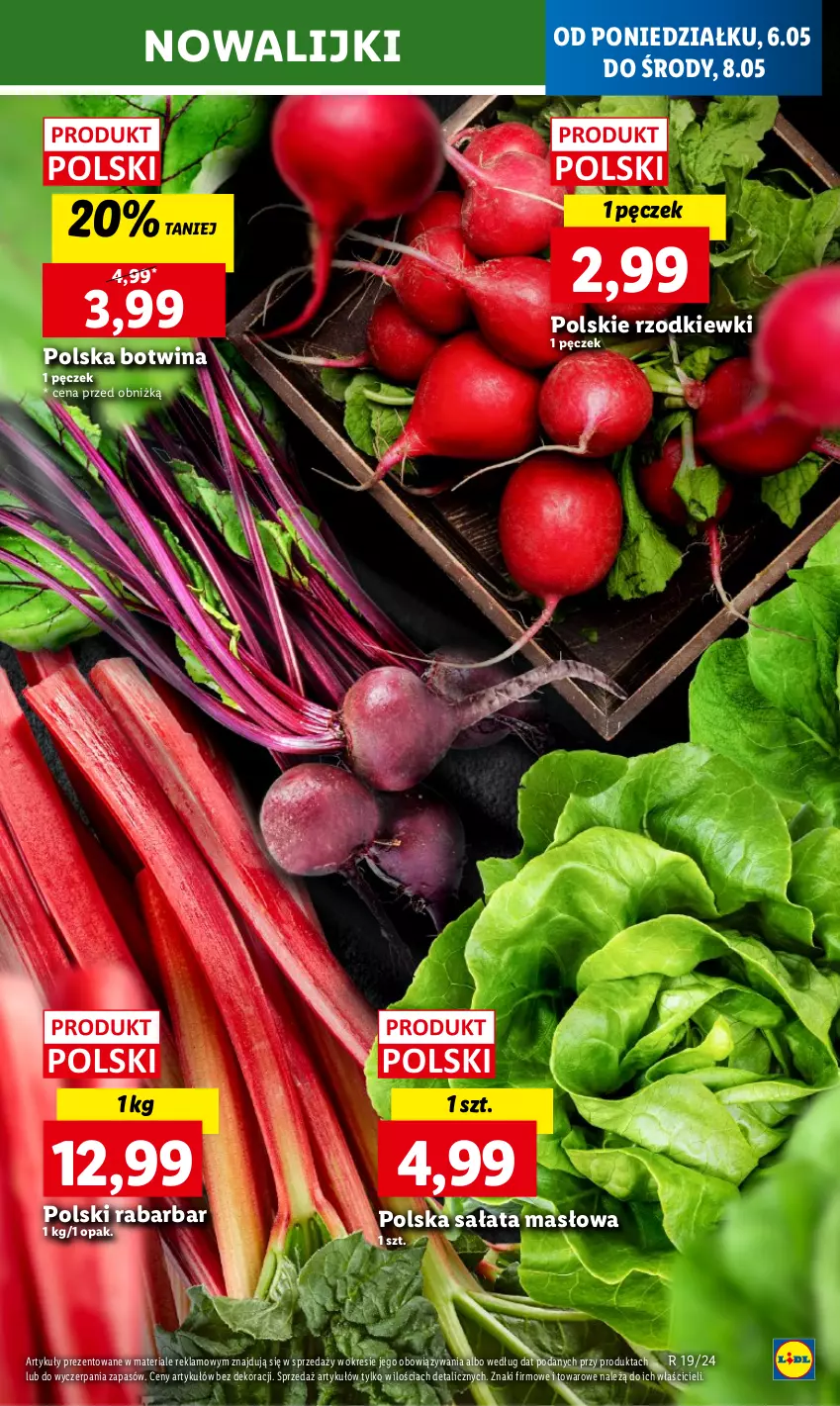 Gazetka promocyjna Lidl - GAZETKA - ważna 06.05 do 08.05.2024 - strona 19 - produkty: Masło, Sałat, Sałata masłowa