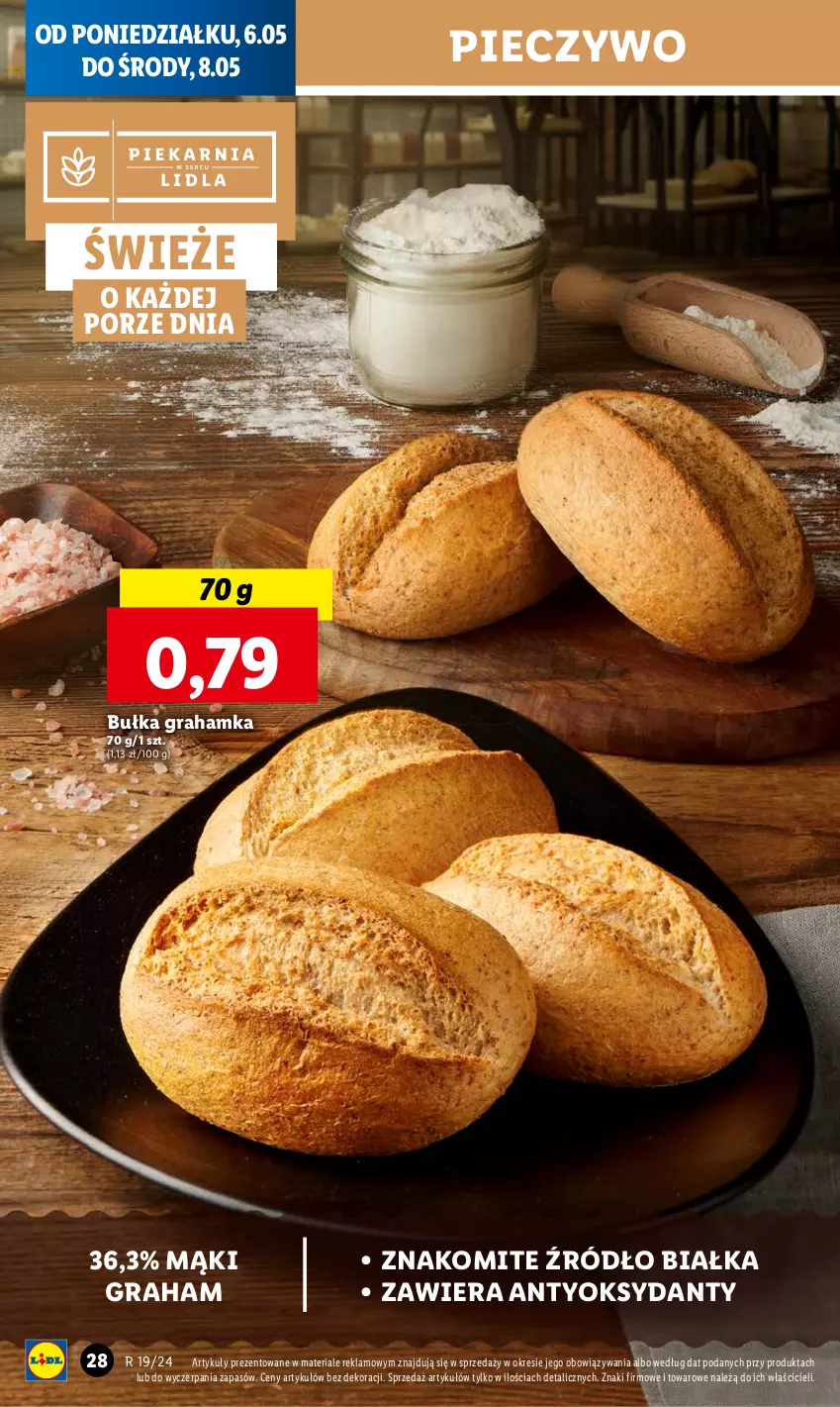 Gazetka promocyjna Lidl - GAZETKA - ważna 06.05 do 08.05.2024 - strona 34 - produkty: Bułka, Bułka grahamka, Gra, Piec, Pieczywo, Por