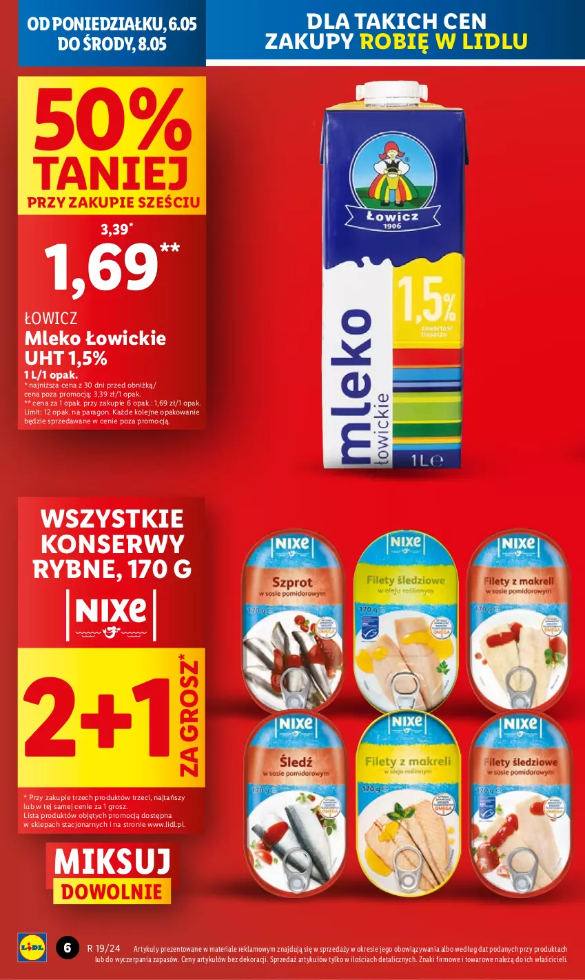 Gazetka promocyjna Lidl - GAZETKA - ważna 06.05 do 08.05.2024 - strona 8 - produkty: Mleko, Olej, Ser