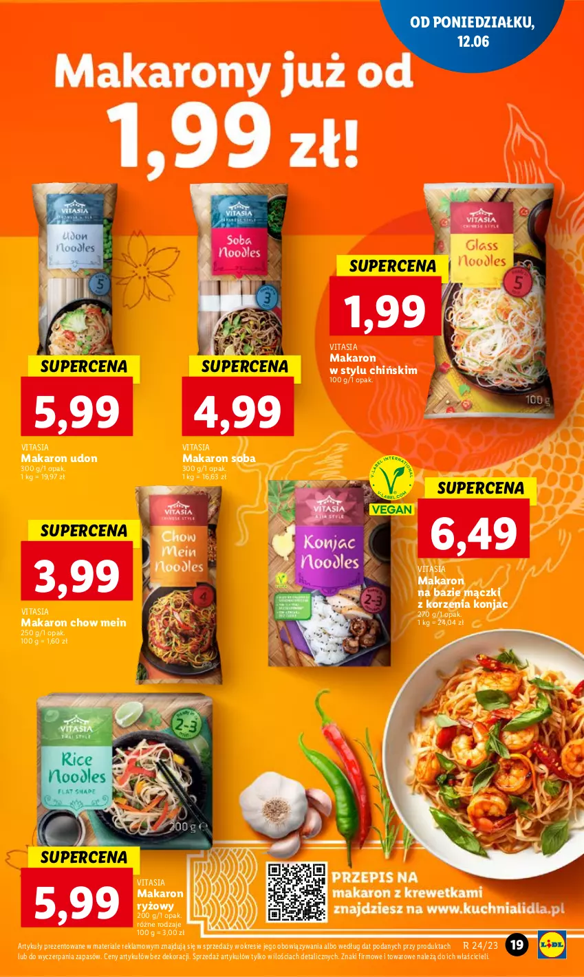 Gazetka promocyjna Lidl - GAZETKA - ważna 12.06 do 14.06.2023 - strona 21 - produkty: Makaron, Makaron ryżowy, Ryż