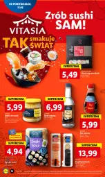 Gazetka promocyjna Lidl - GAZETKA - Gazetka - ważna od 14.06 do 14.06.2023 - strona 18 - produkty: Ryż do sushi, Sos, Ryż, Ocet ryżowy, House of Asia, Sos sojowy, Sushi, Ocet, Imbir, LG