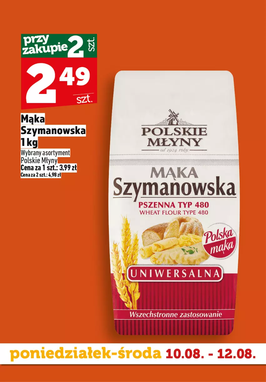 Gazetka promocyjna Topaz - Gazetka - ważna 10.08 do 12.08.2026 - strona 4 - produkty: Mąka, Polskie Młyny