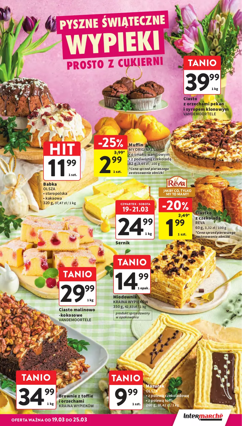 Gazetka promocyjna Intermarche - Gazetka Intermarche - ważna 19.03 do 25.03.2026 - strona 11 - produkty: Babka, Brownie, Gin, Kakao, Kokos, Ser, Syrop