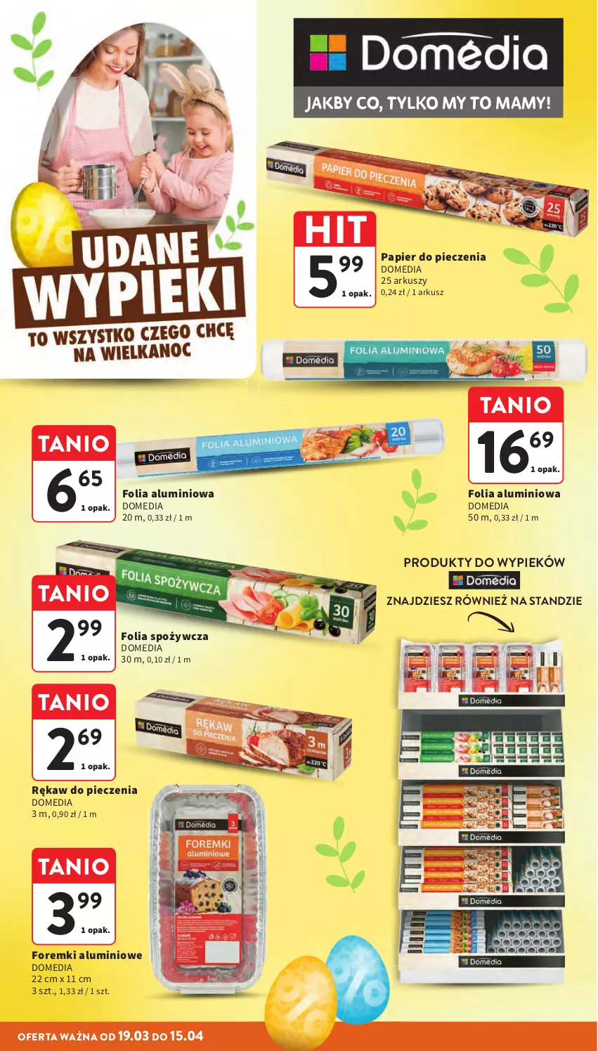 Gazetka promocyjna Intermarche - Gazetka Intermarche - ważna 19.03 do 25.03.2026 - strona 18 - produkty: Folia aluminiowa, Foremki, Papier, Papier do pieczenia, Piec, Rękaw do pieczenia
