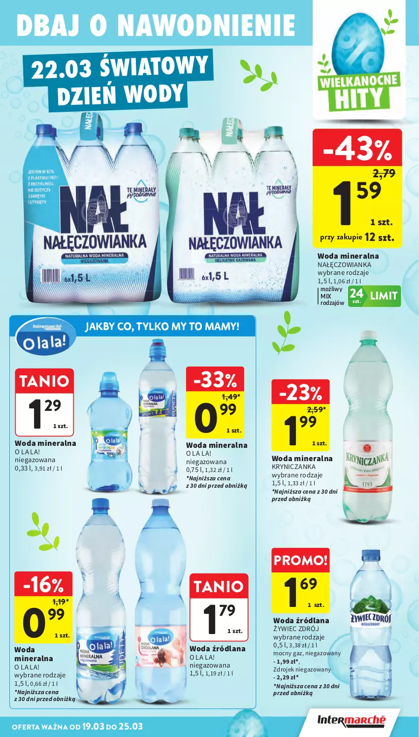 Gazetka promocyjna Intermarche - Gazetka Intermarche - ważna 19.03 do 25.03.2026 - strona 37 - produkty: LANA, Nałęczowianka, Woda, Woda mineralna