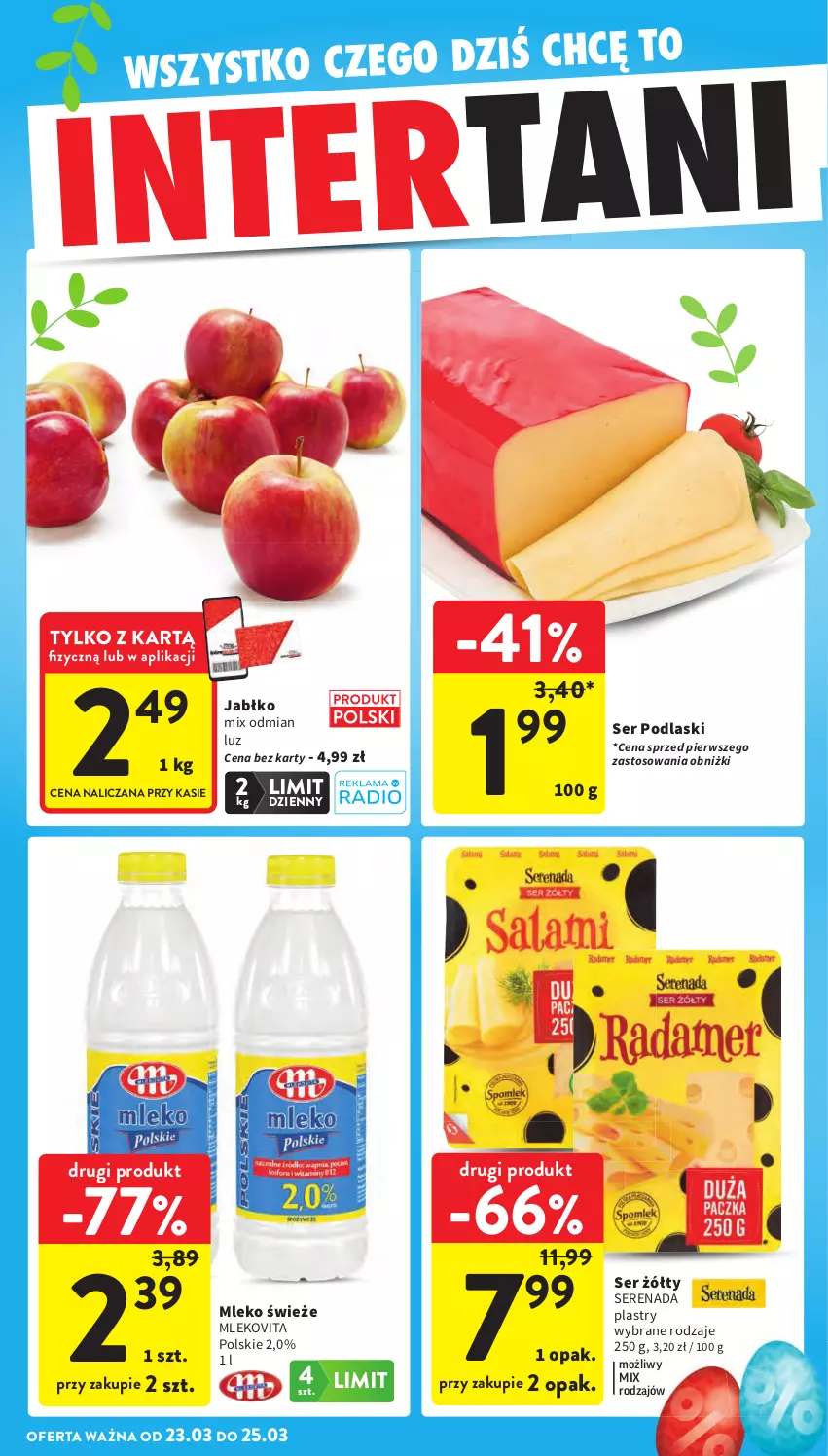 Gazetka promocyjna Intermarche - Gazetka Intermarche - ważna 19.03 do 25.03.2026 - strona 46 - produkty: Mleko, Mlekovita, Podlaski, Ser