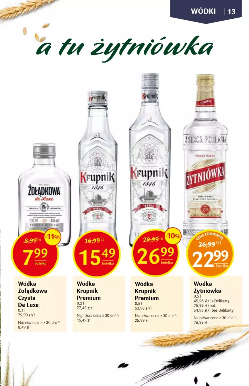 Gazetka promocyjna Delikatesy Centrum - DeliBarek DC33/34 - ważna 24.08 do 06.09.2023 - strona 13 - produkty: Krupnik, Wódka