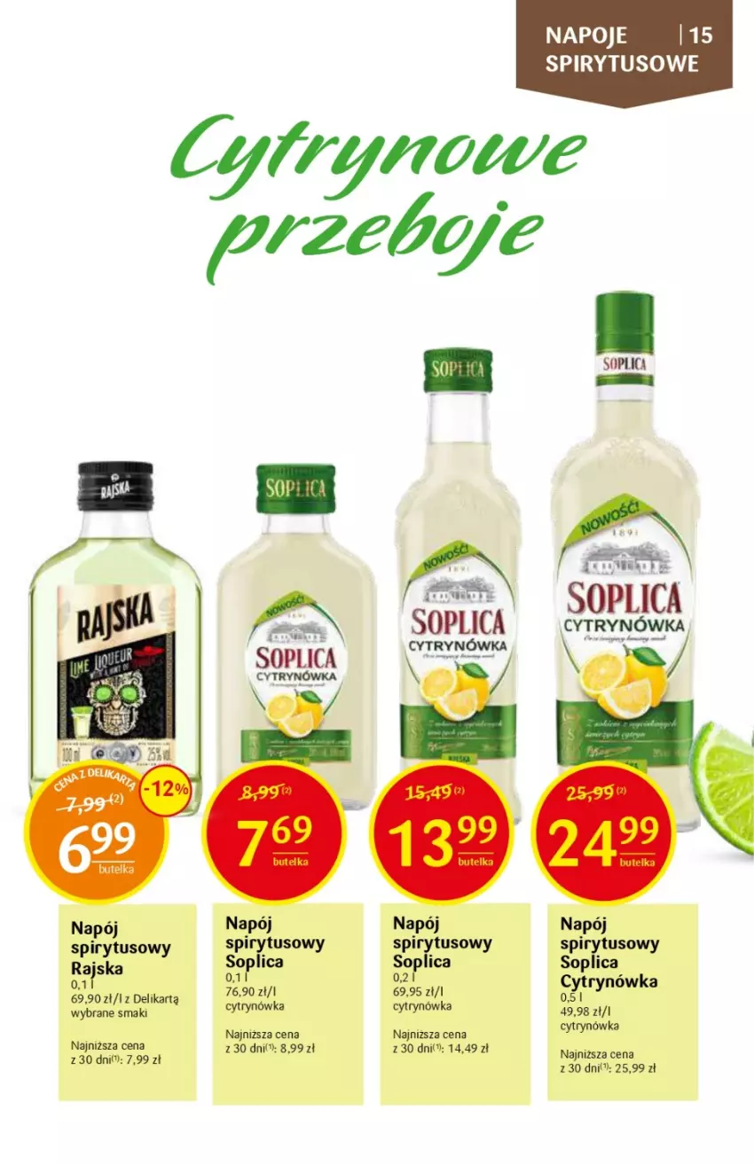 Gazetka promocyjna Delikatesy Centrum - DeliBarek DC33/34 - ważna 24.08 do 06.09.2023 - strona 15 - produkty: Napój, Napoje, Soplica