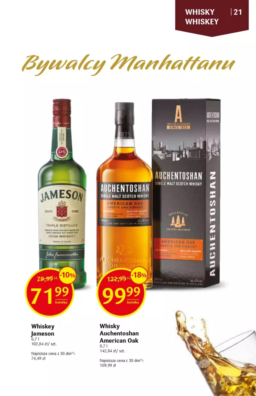 Gazetka promocyjna Delikatesy Centrum - DeliBarek DC33/34 - ważna 24.08 do 06.09.2023 - strona 21 - produkty: Jameson, Whiskey, Whisky