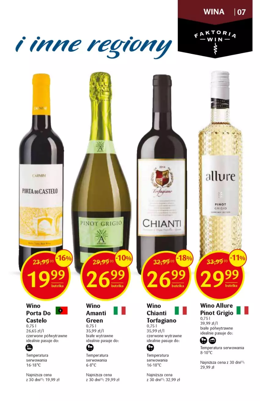 Gazetka promocyjna Delikatesy Centrum - DeliBarek DC33/34 - ważna 24.08 do 06.09.2023 - strona 7 - produkty: Chia, Chianti, Fa, Pinot Grigio, Por, Ser, Wino