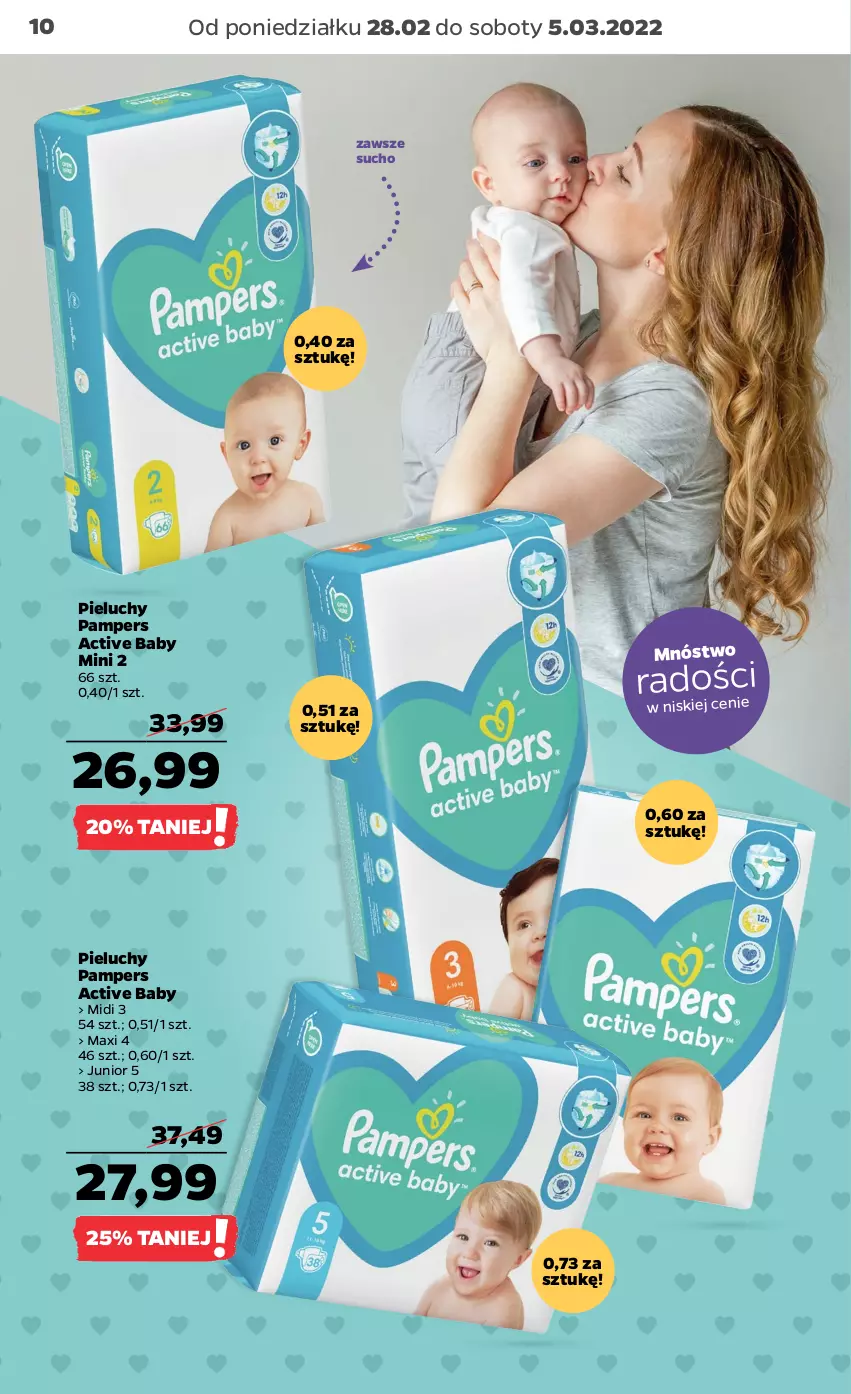 Gazetka promocyjna Netto - Gazetka spożywcza - ważna 28.02 do 05.03.2022 - strona 10 - produkty: Pampers, Pieluchy