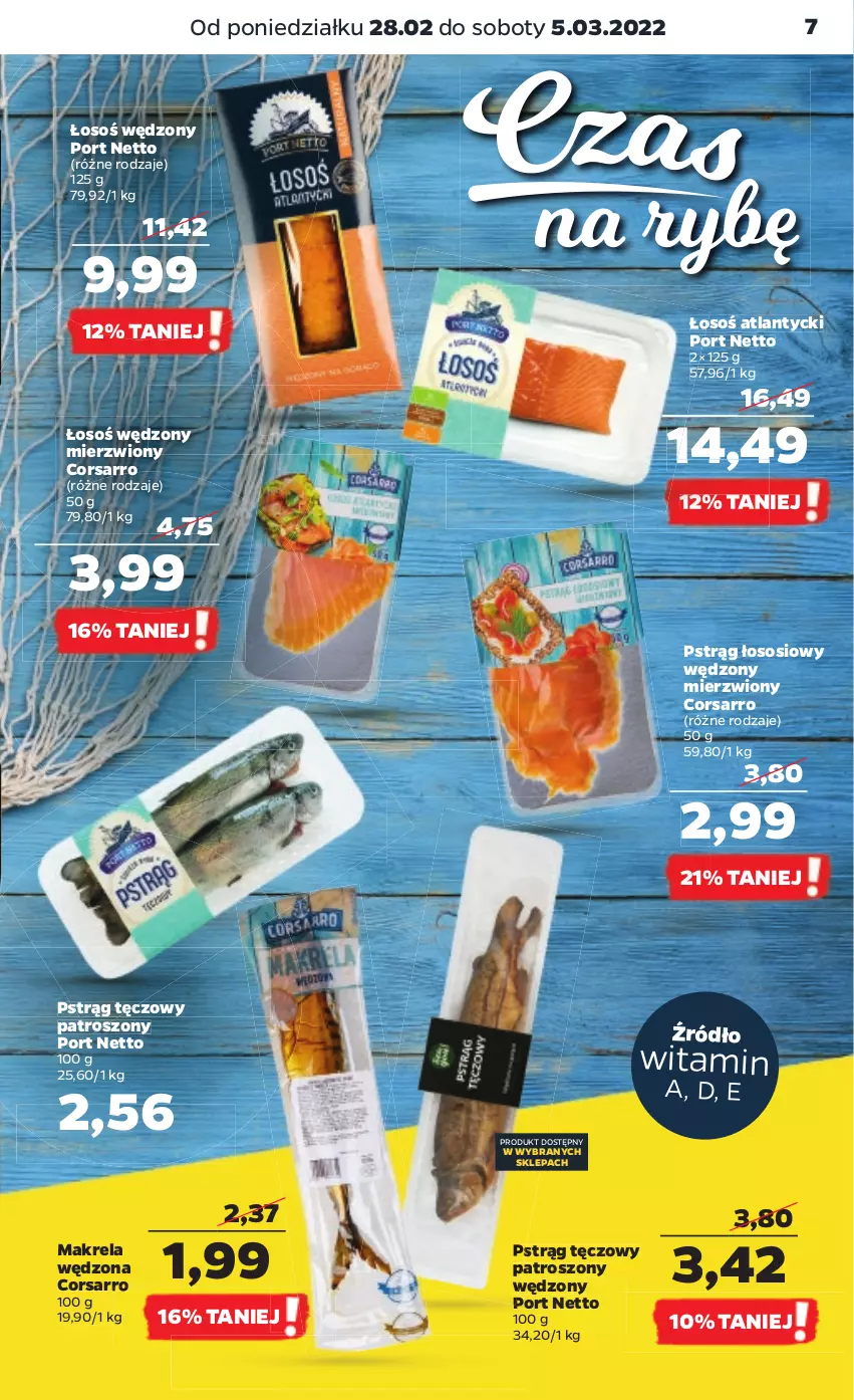 Gazetka promocyjna Netto - Gazetka spożywcza - ważna 28.02 do 05.03.2022 - strona 7 - produkty: Por, Pstrąg, Pstrąg łososiowy, Pstrąg tęczowy, Sos