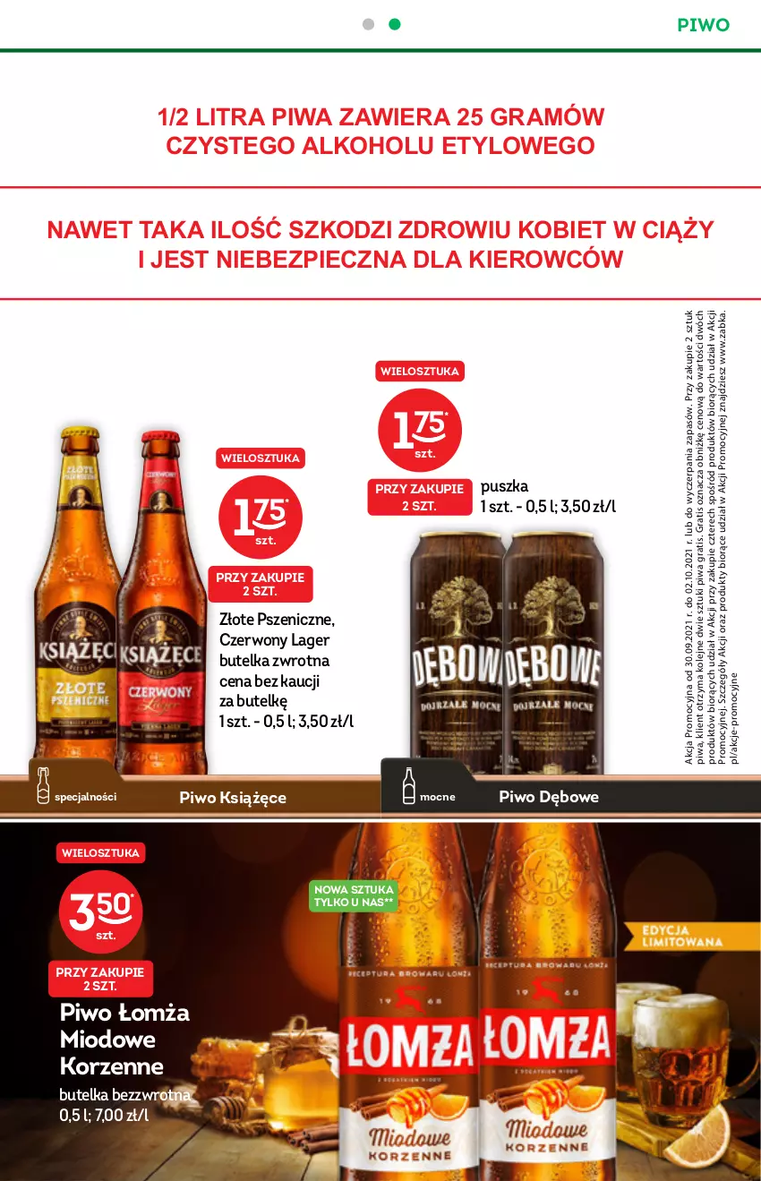 Gazetka promocyjna Żabka - ważna 13.10 do 31.10.2021 - strona 21 - produkty: Gra, Książęce, Olej, Piec, Piwa, Piwo