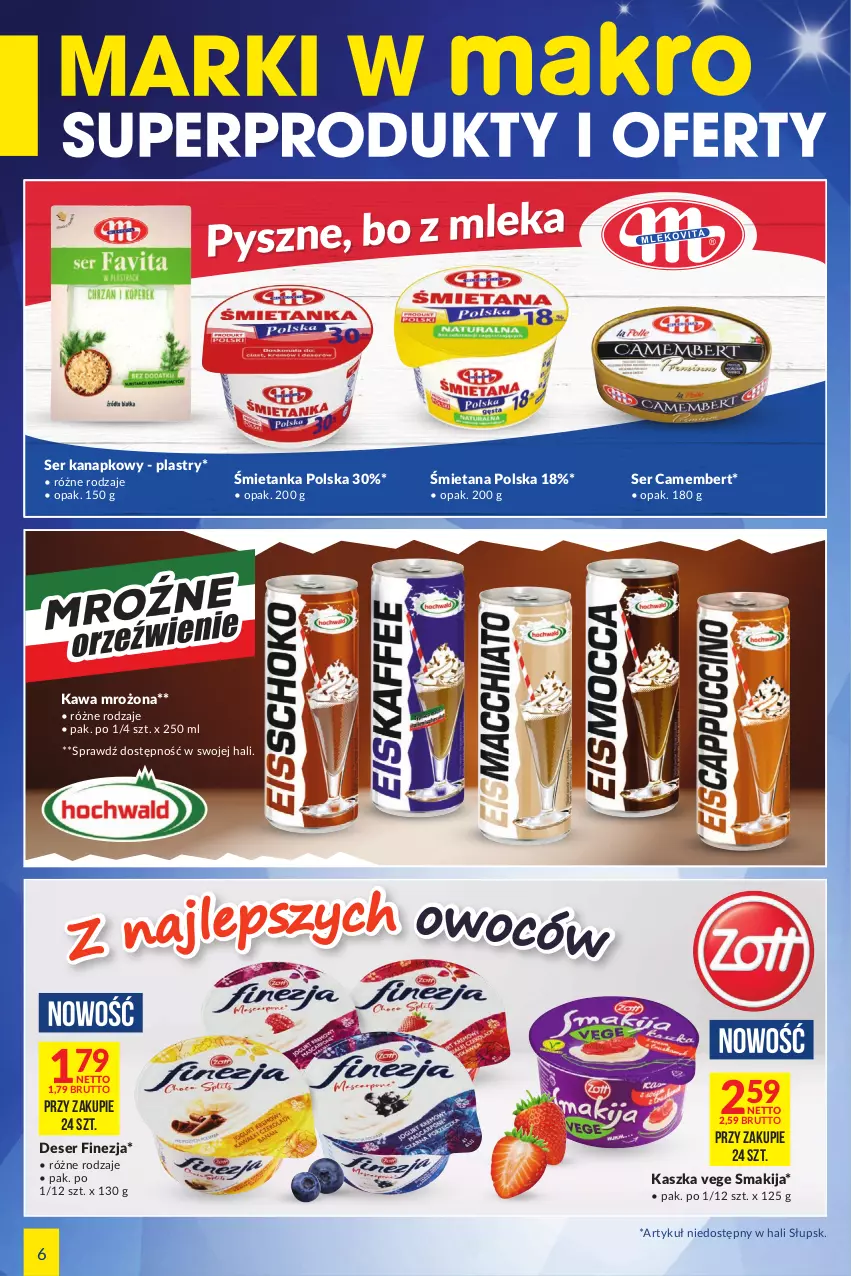 Gazetka promocyjna Makro - [Oferta specjalna] Marki w MAKRO - ważna 19.08 do 05.09.2022 - strona 6 - produkty: Camembert, Deser, Kawa, Ser, Smakija