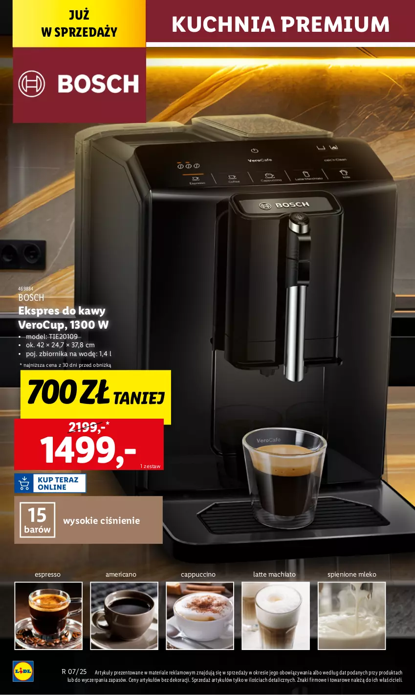 Gazetka promocyjna Lidl - GAZETKA - ważna 10.02 do 15.02.2025 - strona 22 - produkty: Bosch, Cappuccino, Chia, Kuchnia, Mleko, Sok