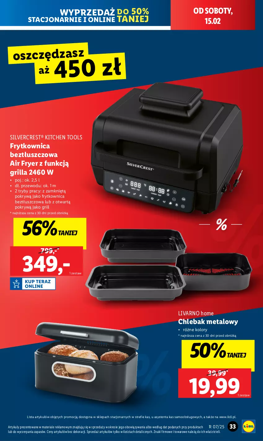 Gazetka promocyjna Lidl - GAZETKA - ważna 10.02 do 15.02.2025 - strona 39 - produkty: Chleb, Chlebak, Grill, Ivar, Silvercrest