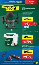 Gazetka promocyjna Lidl - GAZETKA - Gazetka - ważna od 15.02 do 15.02.2025 - strona 45 - produkty: Parkside, Gra, Prostownik, Frezarka, Torba, Akumulator, LG, Fa