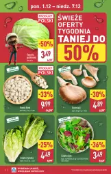Gazetka promocyjna Aldi - Pełna oferta - Gazetka - ważna od 07.12 do 07.12.2025 - strona 4 - produkty: Sałat, Fasola, Boczniak, Fa