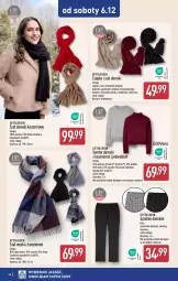 Gazetka promocyjna Aldi - Pełna oferta - Gazetka - ważna od 07.12 do 07.12.2025 - strona 46 - produkty: Sweter, Szal, Czapka, Wełna, Moda, Spodnie, Fa