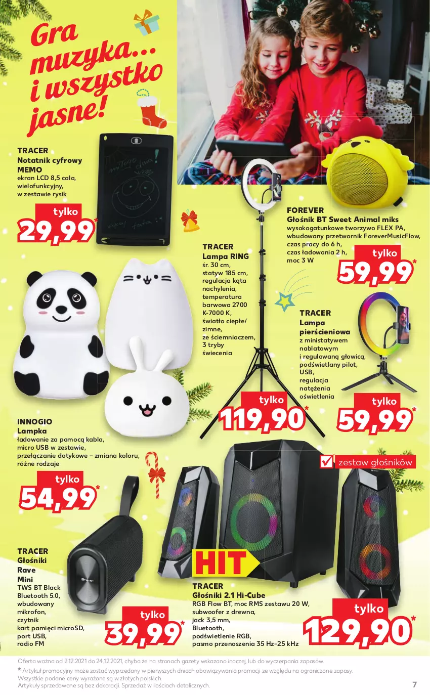 Gazetka promocyjna Kaufland - Katalog Zabawki NOWY - ważna 02.12 do 24.12.2021 - strona 7 - produkty: Acer, Głośnik, Gra, Lack, Lampa, Mikrofon, Mus, Por, Sok, Subwoofer