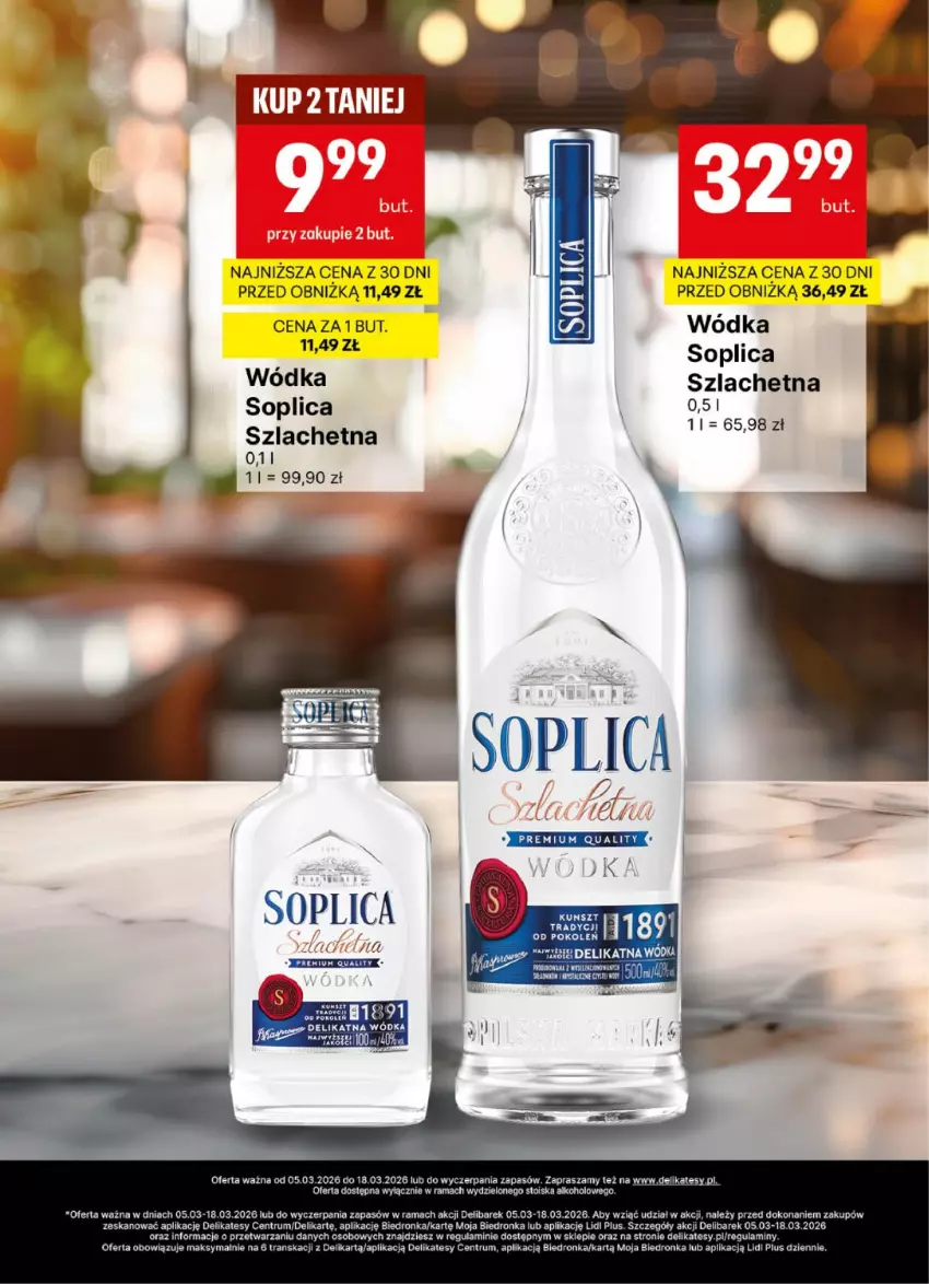 Gazetka promocyjna Delikatesy Centrum - Delibarek DC10-DC11 - ważna 05.03 do 18.03.2026 - strona 12 - produkty: Dron, Rama, Rum, Soplica, Tran, Wódka