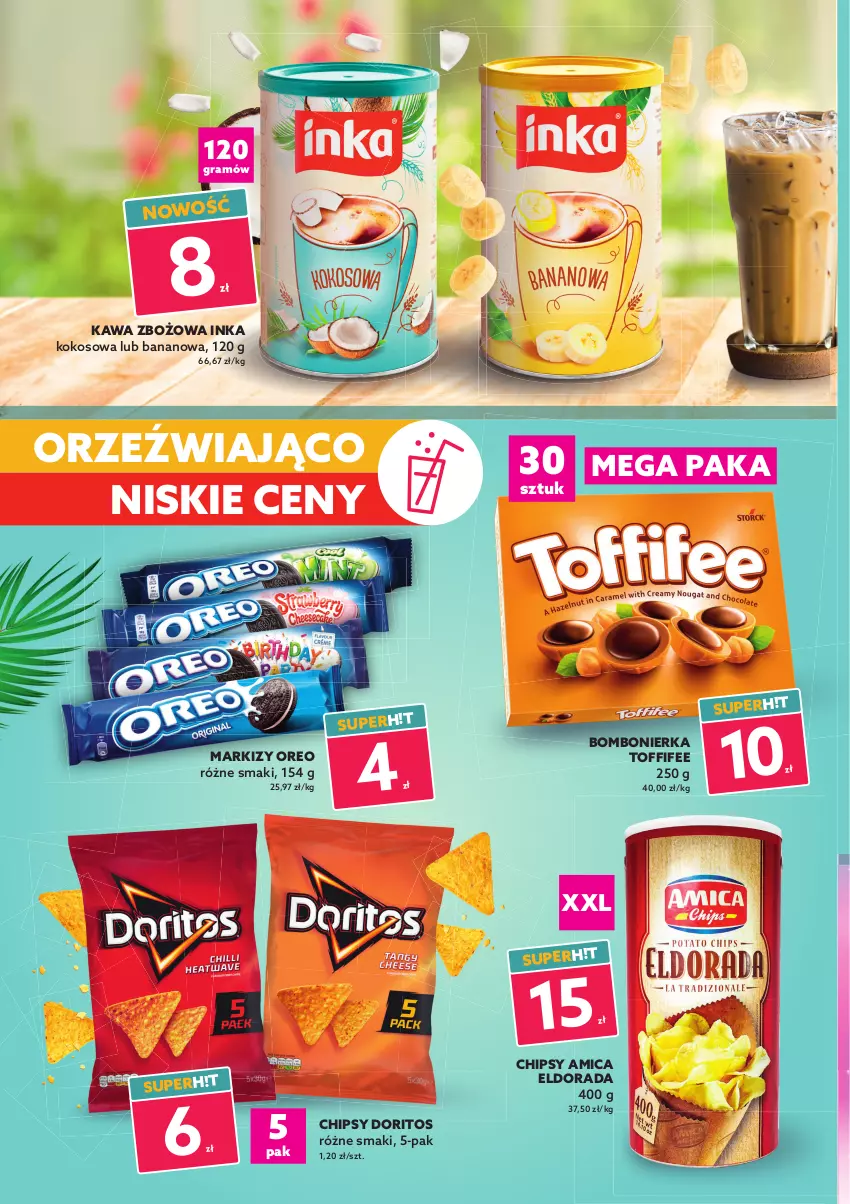 Gazetka promocyjna Dealz - Setki wakacyjnych super ofert! - sprawdź nową gazetkę - ważna 07.07 do 20.07.2021 - strona 2 - produkty: Amica, Chipsy, Gra, Inka, Kawa, Kawa zbożowa, Kokos, Oreo, Toffifee