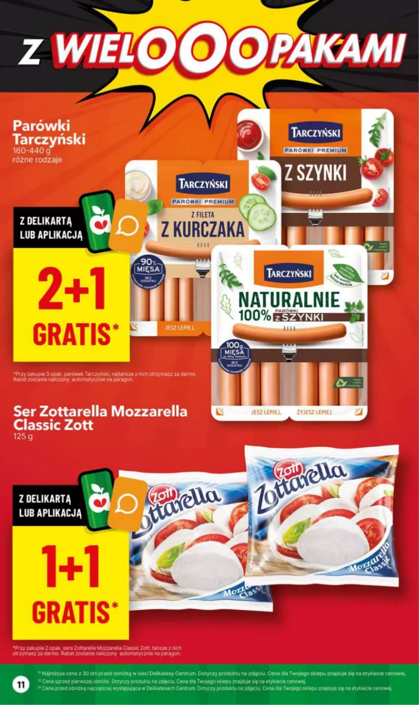 Gazetka promocyjna Delikatesy Centrum - NOWA GAZETKA Delikatesy Centrum od 12 lutego! 12-18.02.2024 - ważna 12.02 do 18.02.2024 - strona 11 - produkty: Kurczak, Parówki