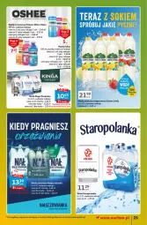 Gazetka promocyjna Auchan - Gazetka Znane Marki Lubiane Hipermarket Auchan - Gazetka - ważna od 30.03 do 30.03.2024 - strona 23 - produkty: Nałęczowianka, Napój izotoniczny, Oshee, Woda mineralna, Staropolanka, Woda, Napój