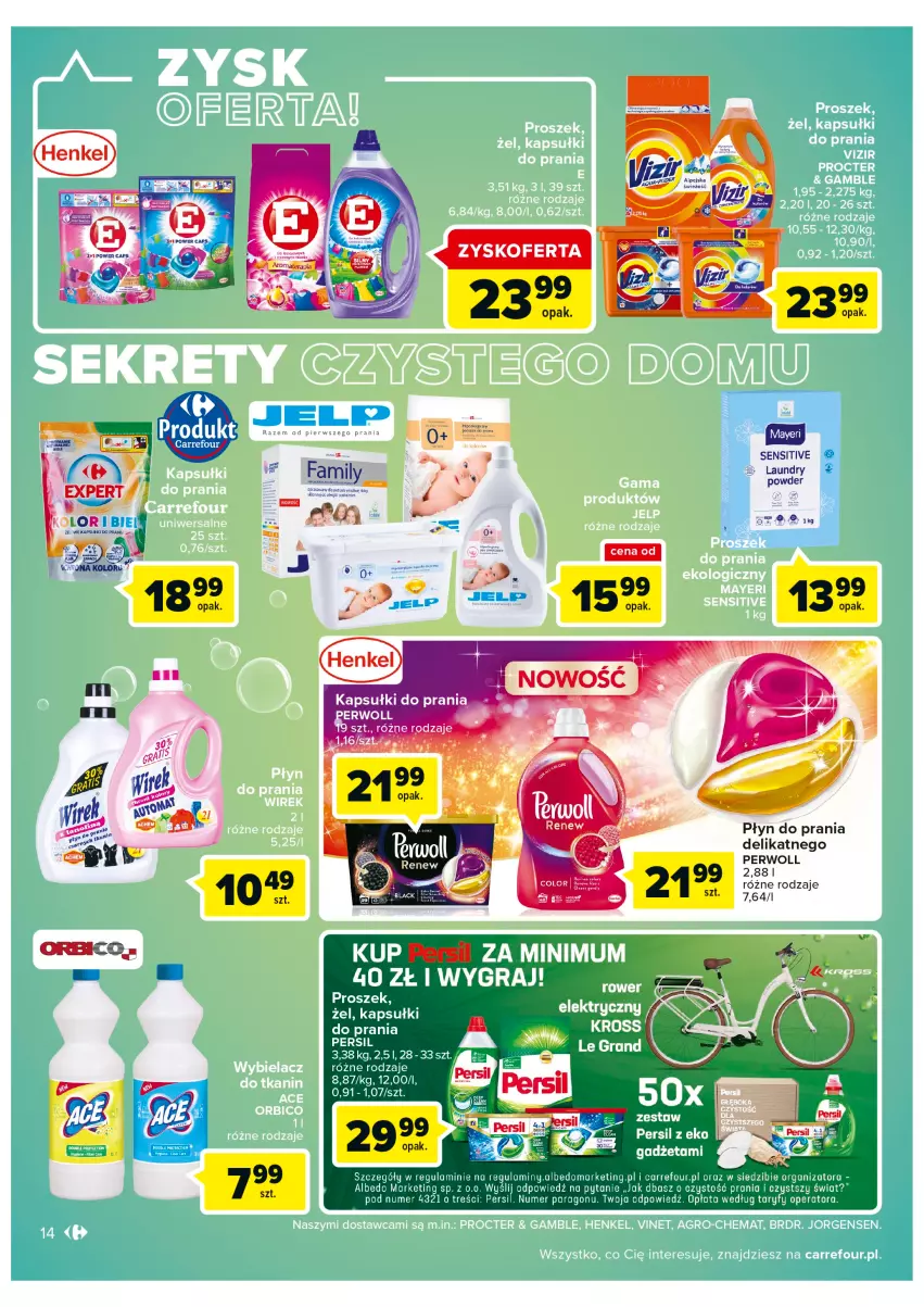 Gazetka promocyjna Carrefour - Gazetka Szalona 5 Carrefour Suwałki - ważna 16.08 do 28.08.2022 - strona 14 - produkty: Gra, Kapsułki do prania, Persil, Perwoll, Płyn do prania