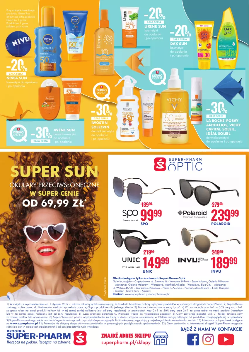 Gazetka promocyjna Super Pharm - Gazetka - ważna 07.07 do 21.07.2022 - strona 20 - produkty: Avène, DAX, Dres, Fa, Gra, Helio, Iwostin, La Roche-Posay, Lirene, Nivea, Ser, Vichy