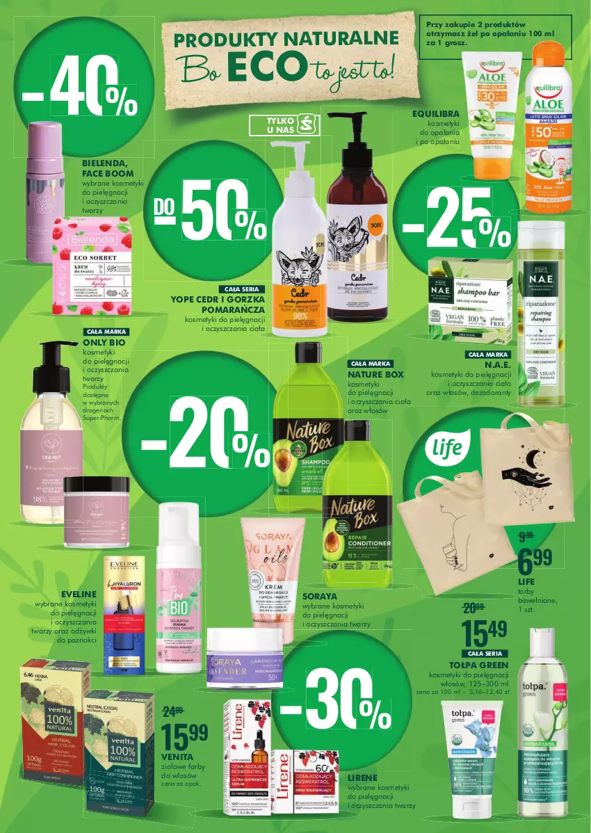 Gazetka promocyjna Super Pharm - Gazetka - ważna 07.07 do 21.07.2022 - strona 9 - produkty: Bielenda, Dezodorant, Eveline, Fa, Kosmetyki do pielęgnacji, Lirene, Nature Box, Ser, Tołpa, Yope