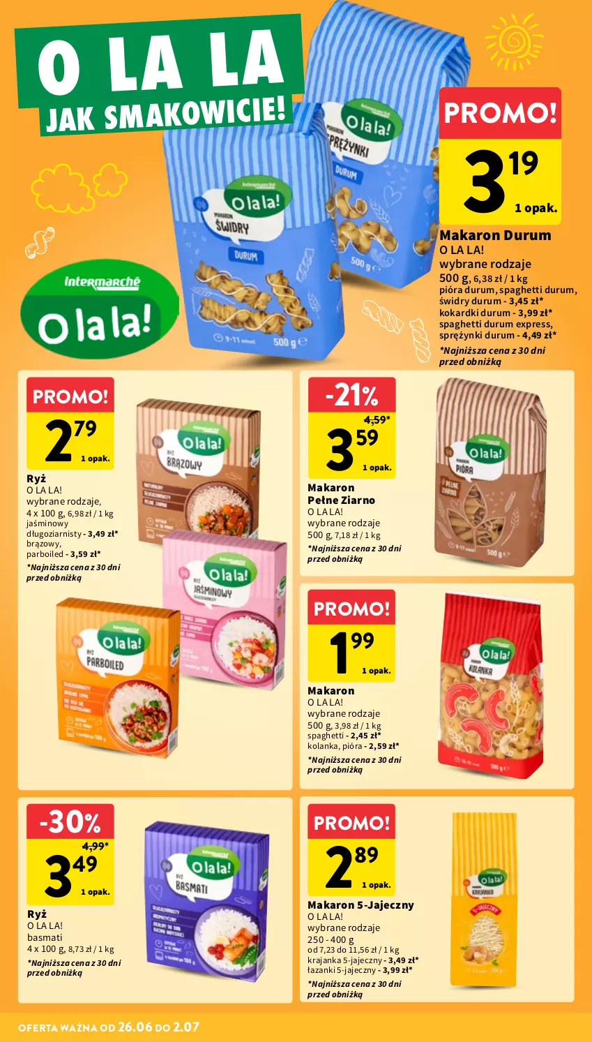 Gazetka promocyjna Intermarche - Gazetka Intermarche - ważna 26.06 do 02.07.2025 - strona 26 - produkty: Makaron, Rum, Ryż, Spaghetti